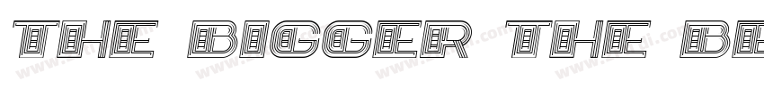 The Bigger The Bette字体转换